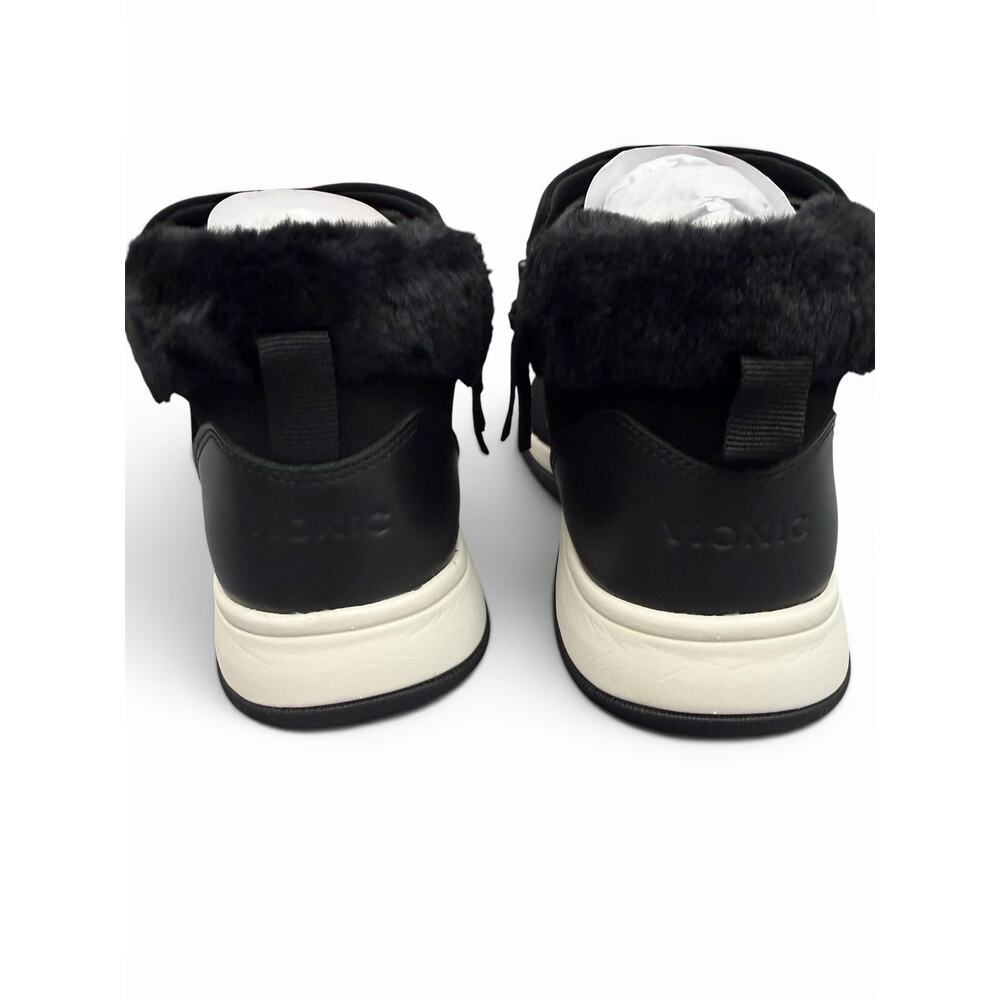 Vionic Norwood Black Suede Leather Faux Fur Zip Ankle Boots Women’s 8.5 - Picture 14 of 16